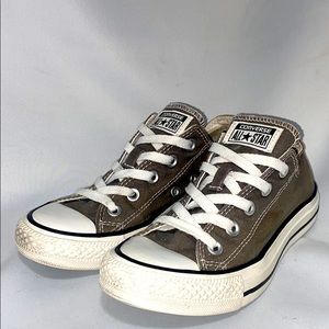 Converse All Star Chuck Taylor Low Olive Gray Sz 6